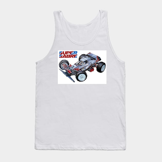 Classic Radio Controlled Race Car - Super Sabre Tank Top by Starbase79